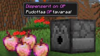 Minecraft, mutta Dispenserit on OP!