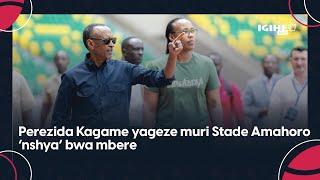 Perezida Kagame yageze muri Stade Amahoro igiye gusogongerwa || Umva uko byari byifashe