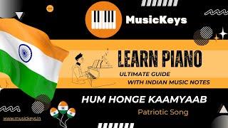 Hum Honge Kaamyaab | Play Piano Sargam Easy | #sharmasargam #sikhosaral