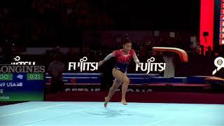 Sunisa Lee (USA) Floor Team Final 2019 Stuttgart World Championships