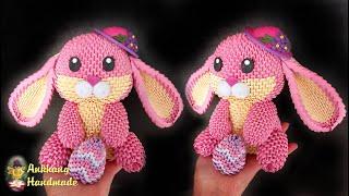 3d origami Easter bunny tutorial  P1 | DIY Easter bunny , Easter decor , Easter gift making