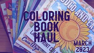 Amazon Coloring Book Haul | Mar 2023