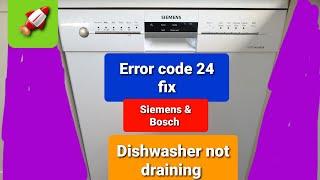 Error code 24 fix Siemens/bosch dishwasher ⭐⭐⭐