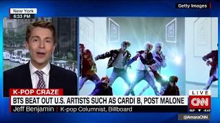 Jeff Benjamin on CNN - K-Pop Stars BTS Top Billboard - Billboard, Fuse Writer