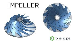 Centrifugal Blade impeller design with Onshape