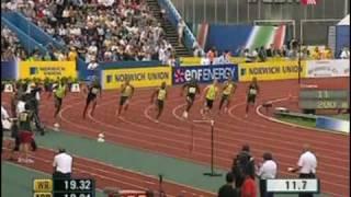 Usain Bolt wins 200 meter sprint