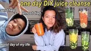 trying a DIY 1 day juice cleanse