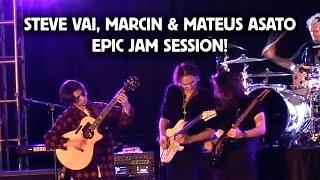 Steve Vai, Marcin & Mateus Asato Epic Jam Session!