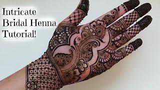 Intricate bridal henna tutorial | Henna Art by Aroosa