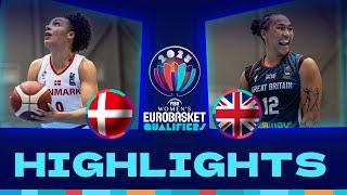 Denmark v Great Britain | Full Game Highlights | FIBA #EuroBasketWomen 2025 Qualifiers