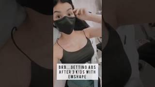 Getting abs after 3 kids with Emshape Body Sculptor  (postpartum treatment for Diastasis Recti)