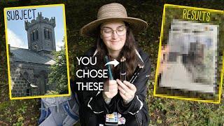 My VIEWERS chose my art supplies  urban sketching in Scotland