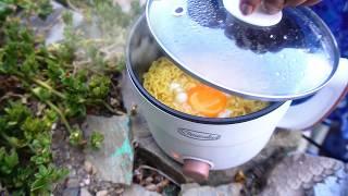 Making EGG MAGGI & EGG SANDWICH in Mountains  ASMR | Beautiful valley