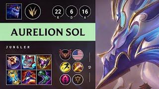 Aurelion Sol Jungle vs Karthus: Triple Kill, Legendary - NA Grandmaster Patch 14.18