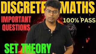 DISCRETE MATHS SET THEORY IMPORTANT QUESTIONS|#discrete_maths #set_theory