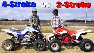 Quadzilla Banshee vs Raptor 700 ( Fastest 2-Stroke vs Fastest 4-Stroke)