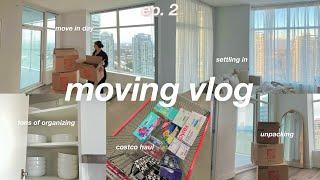 MOVING VLOG: move in day, unpack & organize w me, settling in, apartment updates ~living alone~ ️