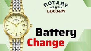 ROTARY Ladies Watch LB03497 Battery Replacement Tutorial