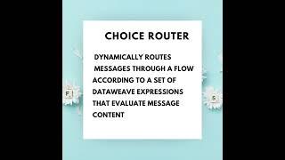 CHOICE ROUTER IN MULE