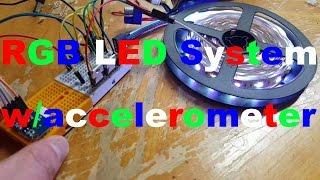 RGB LED Strip w/accelerometer