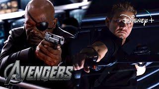 The Avengers | Clint Takes Down The Helicarrier’s Engine Scene | Disney+ [2012]