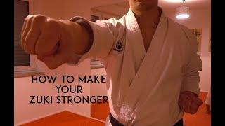 HOW TO MAKE YOUR ZUKI STRONGER - karate home training - TEAM KI