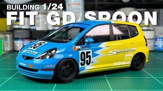 Build 1/24 Tamiya Honda FIT GD SPOON Race