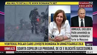 Elena Mateescu anunţă un vortex polar