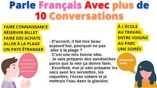 Apprends à parler français avec plus de 10 Conversations et Dialogues (compilation 1)