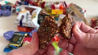 ASMR unpacks various GOODIES.   Sounds of the most beautiful candy wrappers!