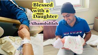 Our Daughter’s Birth Vlog in USA  | Baby Name reveal | Mustafa’s Cute Reaction 