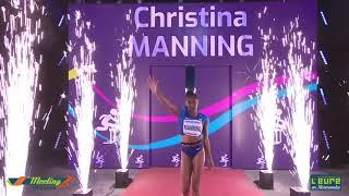 Christina Clemons (ex Manning) à Val de Reuil, pour battre le record du meeting du 60m haies !