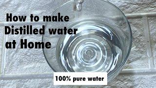 How to make distilled water at home| DIY homemade distilled water| prime side