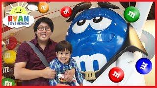 Giant M&M Candy in Toy Store Family Fun for Kids