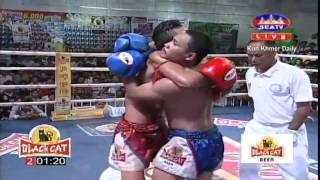 khmer boxing sea tv,chan bunheun vs thai 03 01 2016.