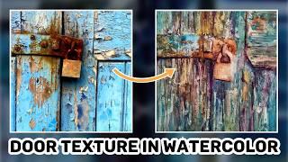 Painting watercolor textures with David Poxon | watercolor textures for beginners | learn to paint