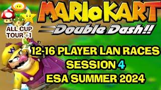 Mario Kart Double Dash 12-16 PLAYER LAN session 4: All Cup Tour + 1 extra race at ESA Summer 2024