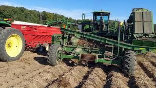 Lenco potatoe harvester at work in Michigan