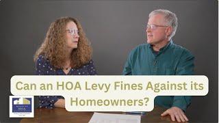 Can an HOA Levy Fines Against its Homeowners?