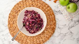 Easy Keto Red Cabbage Salad Recipe  | Crunchy & Flavorful | Perfect Low-Carb Side Dish!