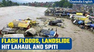 Himachal Pradesh: Flash floods, landslides hit Lahaul and Spiti, no casualties | Oneindia News