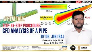 Step-by-step procedure: CFD analysis of  a pipe by Dr. Jini || #innovaworld #internship