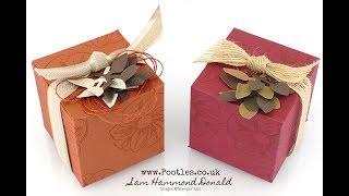 2 5inch Tone on Tone Autumnal Cube Box Tutorial