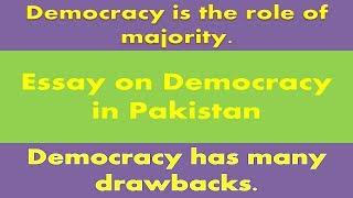 Essay on Democracy in Pakistan