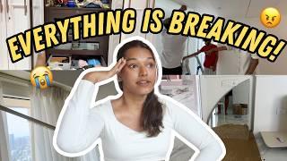 Wrapping up MY RENTAL HOME BUT, My Dream Home is DAMAGED as we SET it up! Sarah Squad Home