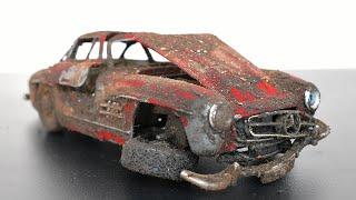 Restoration Abandoned  Mercedes Benz 300SL Model Car