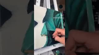 Painting some plants with oil paint! A timelapse #painting #oilpainting