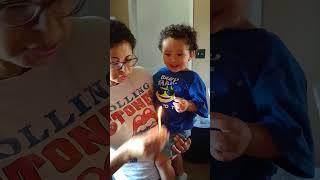 1 year old Marvin the llama  spits on Grandma #funnybabies