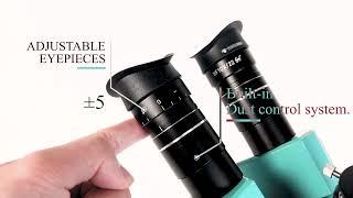 RF4 6.5-55X adjustable triocular microscope RF-6555PRO MAX，Upgraded 7gears cmetal zoom knob#rf4tools