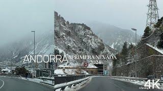 Andorra en 4K: La Primera Nevada del 2024 ️️ | Paisajes Invernales Relajantes